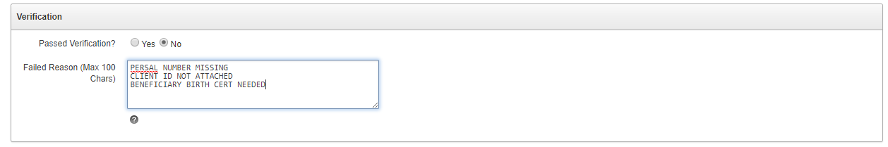 Policy Failed Verification - Send SMS to Rep
